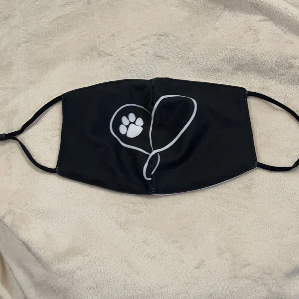 New love and paw face mask